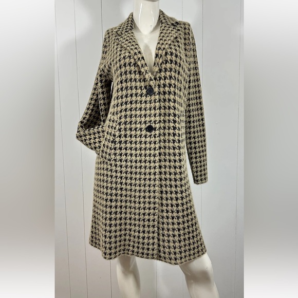 Max Studio Jackets & Blazers - Max Studio Sweater Jacket Coat Knit Herringbone Houndstooth Longsleeve M